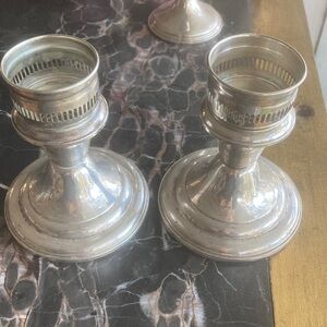 Sterling candlesticks